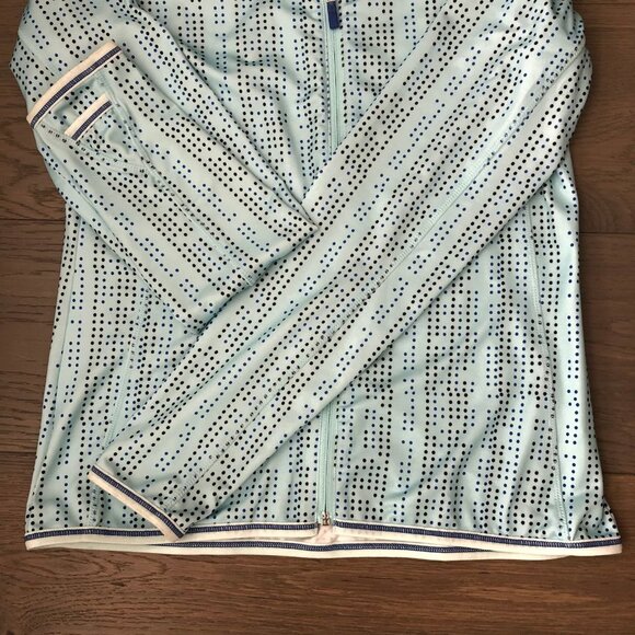 Lopez Jazzy Athletic Activewear Desert Dry Full Zip Golf Jacket Blue Sz S NWOT - Picture 10 of 14